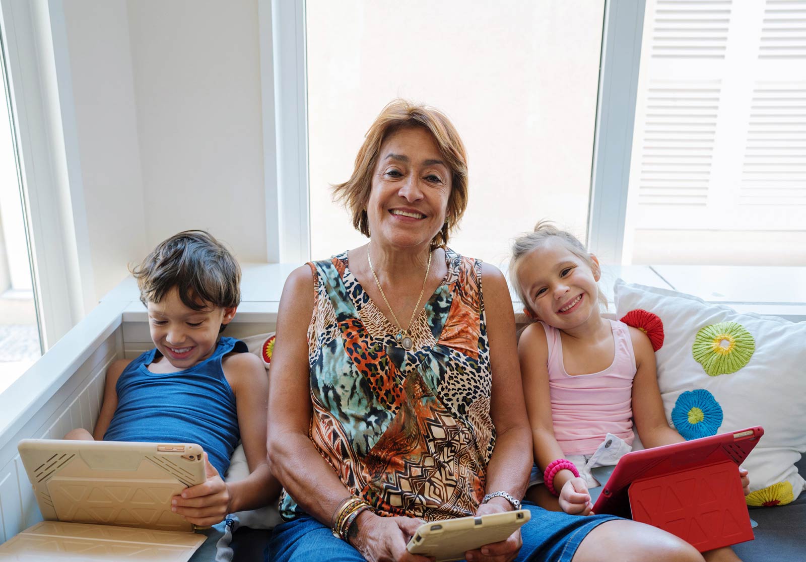 Grandma and kids